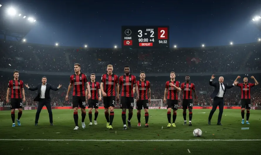 Rossoneri’nin Kriz Günleri: Şampiyonlar Ligi Pozisyonu Zonda Kaldı